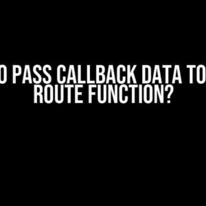 How to Pass Callback Data to Flask Route Function?