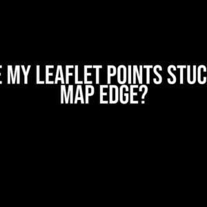 Why are my Leaflet points stuck to the map edge?